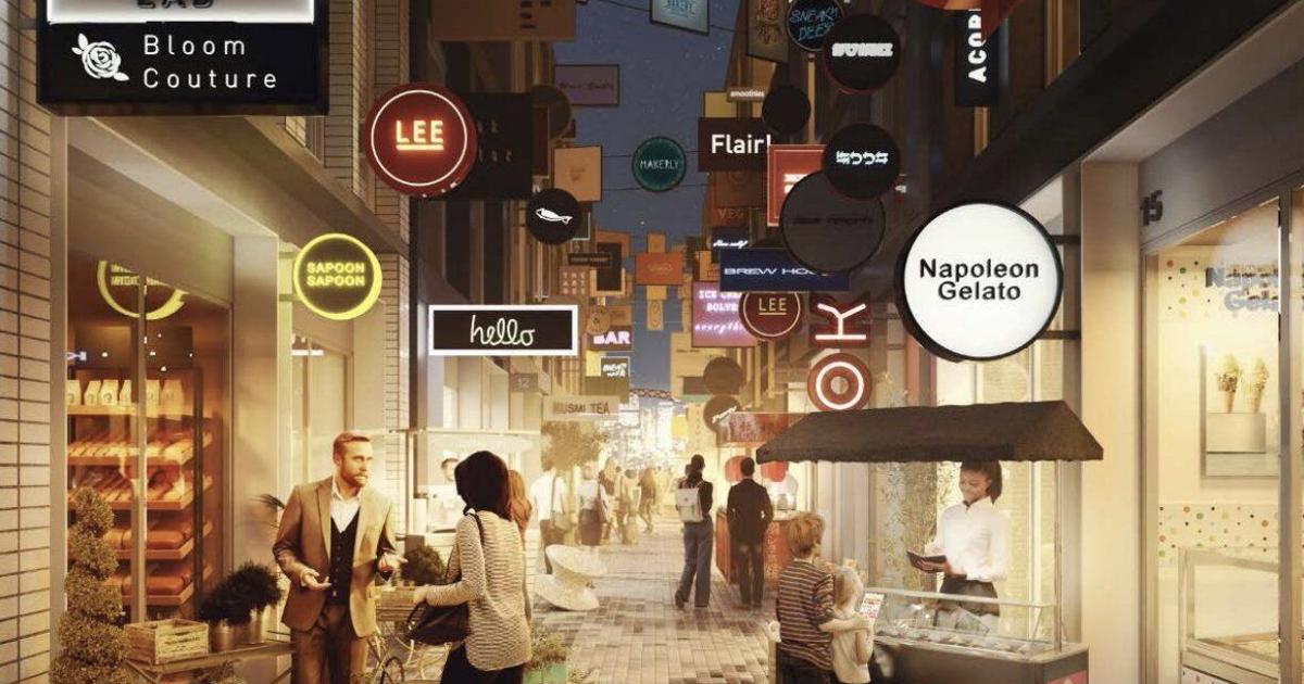 Une ruelle de shopping néon inspirée de Tokyo ouvre à Toronto pour accueillir les micro-entreprises