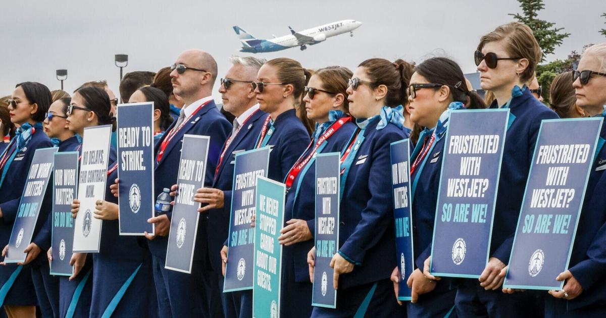 WestJet dérobe plus d'avions avant la grève, les passagers invités à vérifier les vols annulés